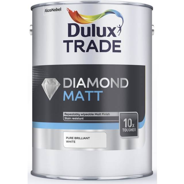Dulux Trade Diamond Matt Pure Brilliant White 2.5L