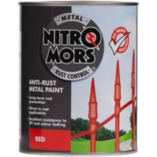 Nitromors Anti-Rust Smooth Metal Paint Red Gloss 750ml