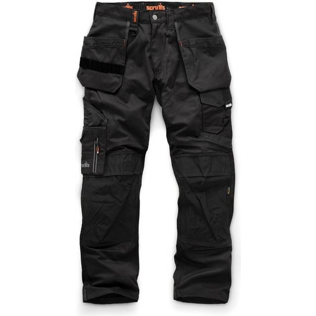 (28R, Black) Scruffs Mens Trade Work Trousers