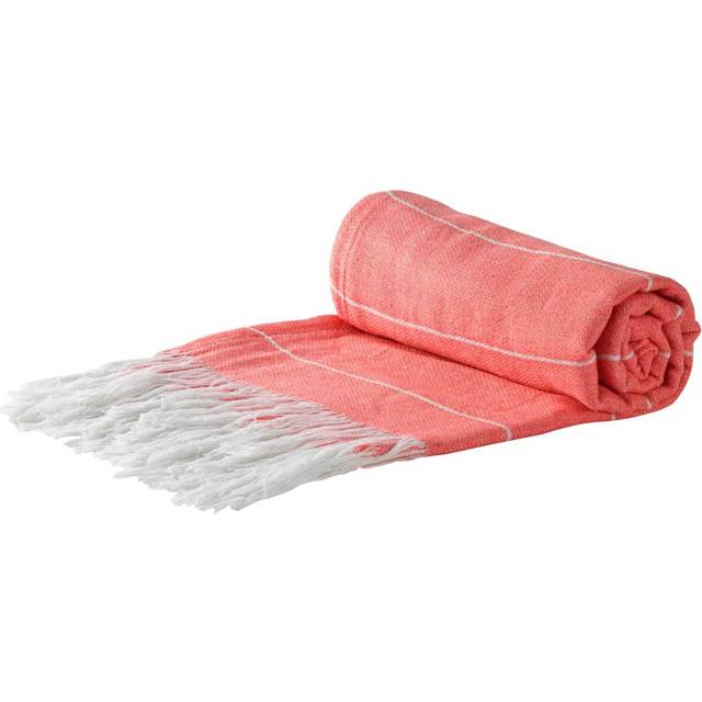 170cm x 90cm Turkish Cotton Pinstripe Bath Towel - Cantaloupe