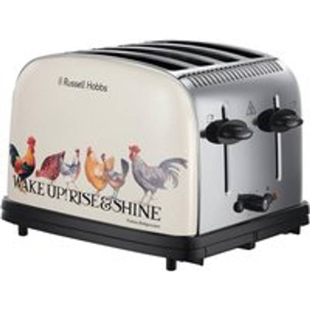 Russell Hobbs Emma Bridgewater Rise & Shine Design 25780 4 Slice Toaster - Cream