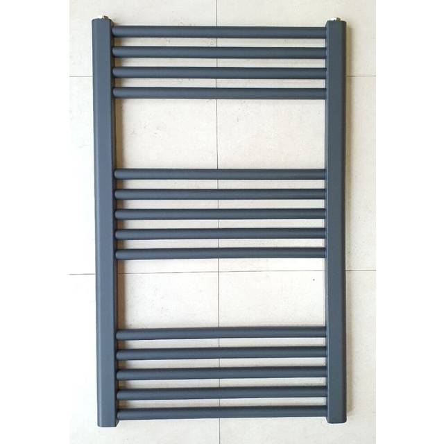 (Anthracite, 500 x 800 Flat) Heat And Things  Black & Anthracite Electric Heated Towel Rail Bathroom Radiator