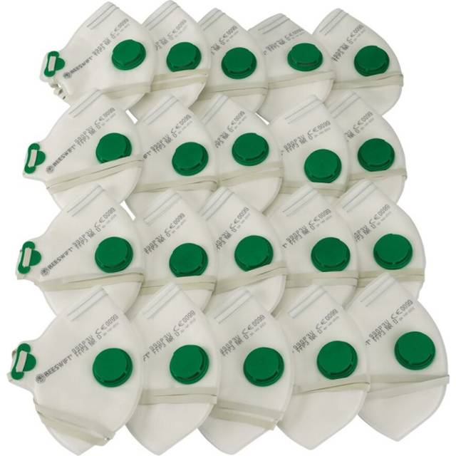 Draper FFP3 Fold Flat Mask SI MOD, White (Pack of 20)
