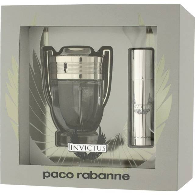 Paco Rabanne Invictus Gift Set 50ml Eau De Toilette + 10ml Eau De Toilette Travel Spray