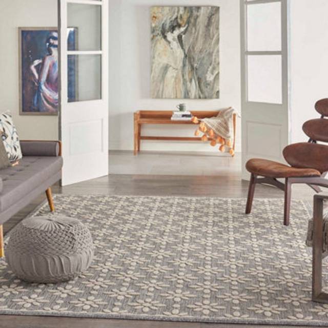 Cozumel Indoor Outdoor Rug Grey - 221cm x 160cm (*)