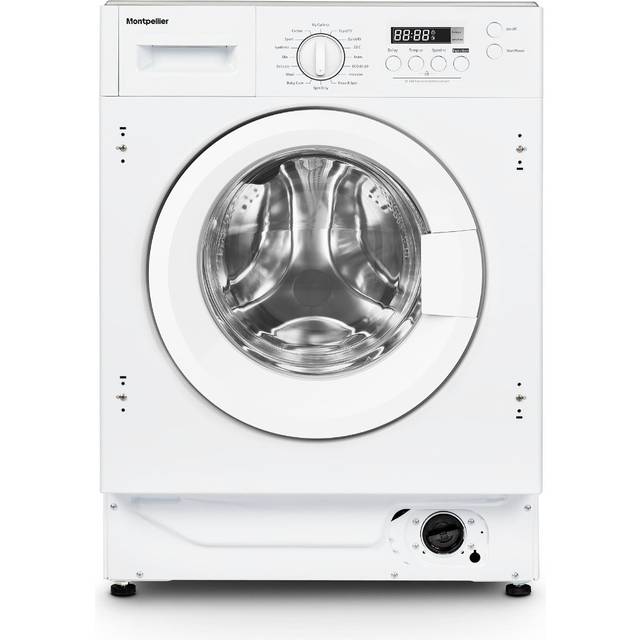 MONTPELLIER MBIWM814 Integrated 8 kg 1400 Spin Washing Machine, White