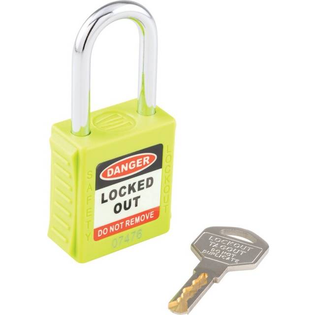 Matlock Safety Lockout Green Key Padlock - 20mm