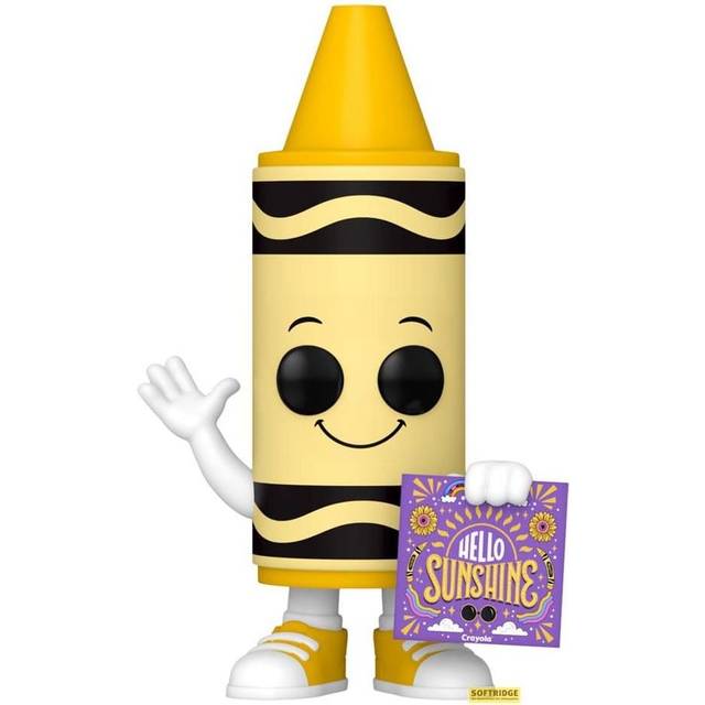 Funko POP! Ad Icon: Yellow Kindness Crayon | Crayola Funko - Black&#47;Purple&#47;Yellow (One-Size)