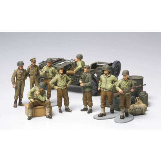 TAMIYA 32552 WWII US Army Infantry & Jeep 1:48 Military Model Kit