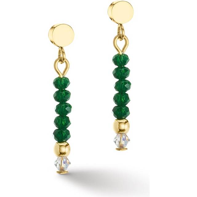 Little Twinkle Gold-Dark Green Earrings 2033/21-0521