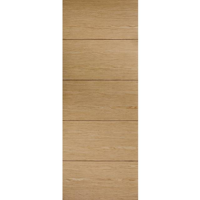 Lille Solid Core FD30 Internal Door - Prefinished - 1981 x 838mm Oak