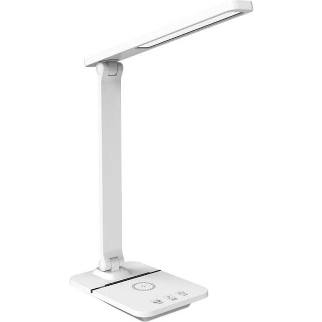 Lippa LED skrivebordslampe med trådløs opladning - Hvid
