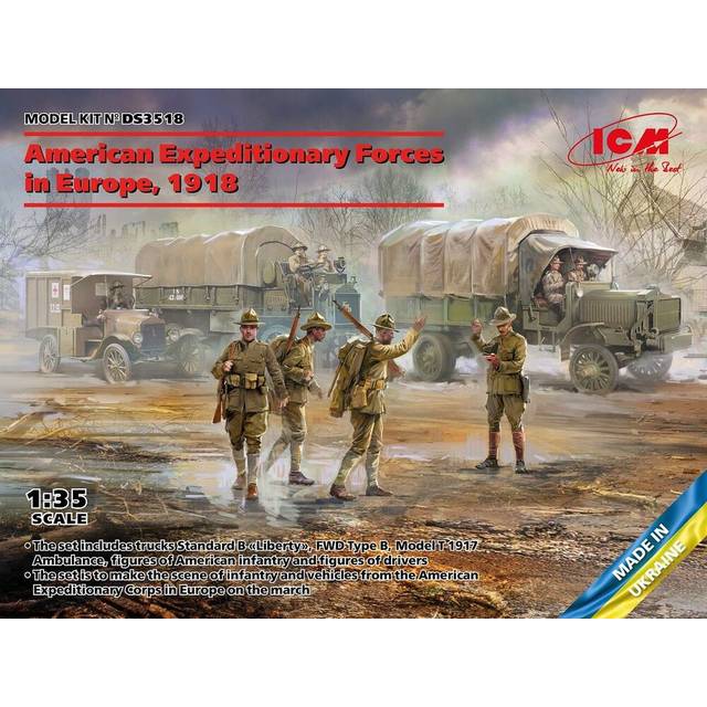 ICMDS3518 - ICM Diorama 1:35 - American Expeditionary (Europe) 1918