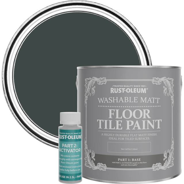 Rust-Oleum Floor Tile Paint Black Sand Matt 2.5L