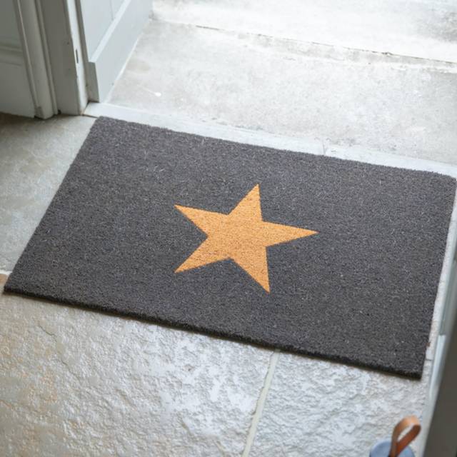 Star Doormat - Large / Charcoal