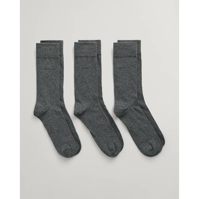 GANT 3-Pack Cotton Socks Charcoal Melange