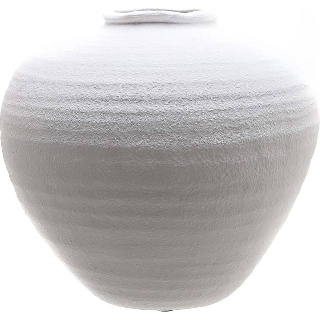 Regola Vase - Ceramic - L28 x W28 x H26 cm - Matt White