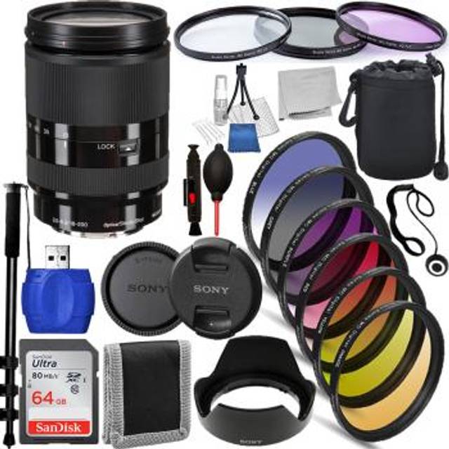 Sony E 18-200mm f/3.5-6.3 OSS LE Lens - SEL18200LE Must Have Bundle