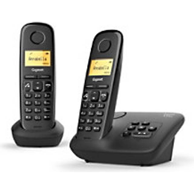 Gigaset Duo Cordless Analog/DECT telephone A270A Black 2 x Handset
