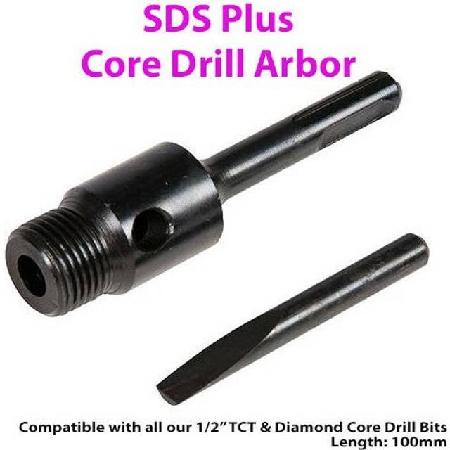 "100mm SDS Hex Core Drill Arbor Bit Fits 1/2"" BSP TCT & Diamond Core Drill"