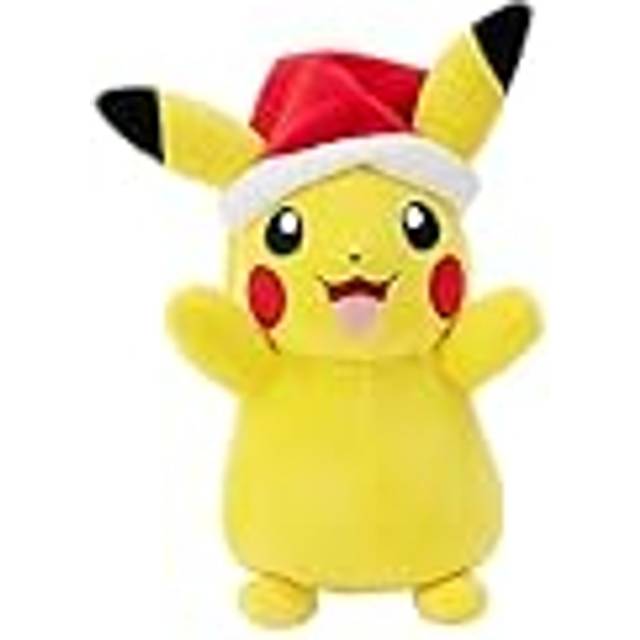 "PokÃ©mon 8"" Plush Holiday Pikachu With Santa Hat"