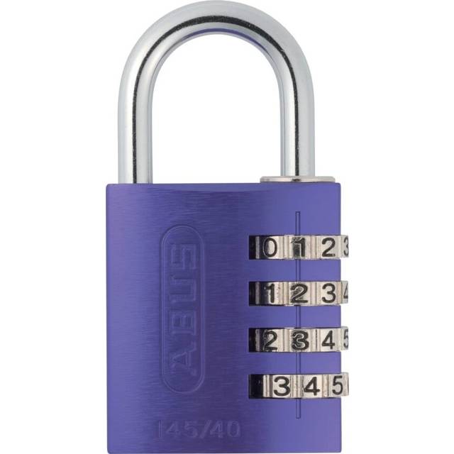 Abus 145/40 Violet C Aluminium Combination Padlock- you get 6