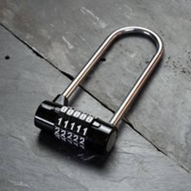 Rolson 5 Digit Long Shackle Combination Padlock
