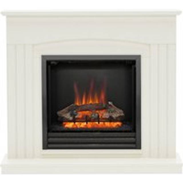 Be Modern 2kW Linmere 44" Electric Fireplace Suite - Soft White, White