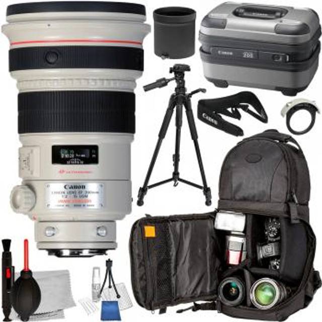 Canon EF 200mm f/2L IS USM Lens - 2297B002 with Advanced Accessory Bundle