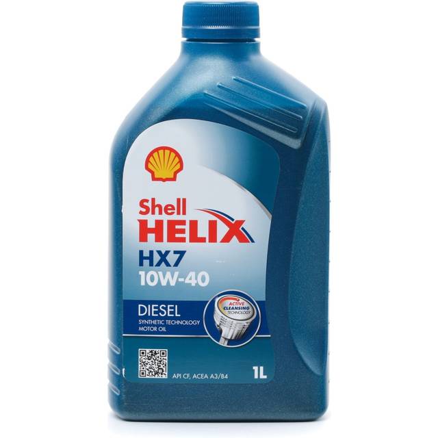 SHELL 550040427 Motorolja 10W-40, Innehåll: 1l, Delsyntetolja