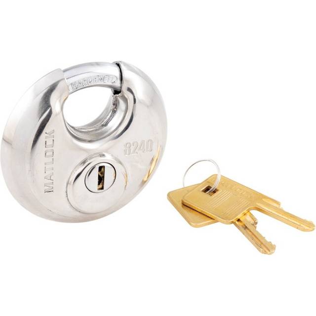 Matlock 70mm Stainless Steel Disc Padlock