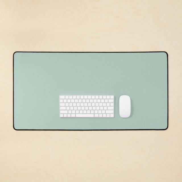 Desk Mat Muted Mint  Large Gaming Mouse Pad 35x16 inch