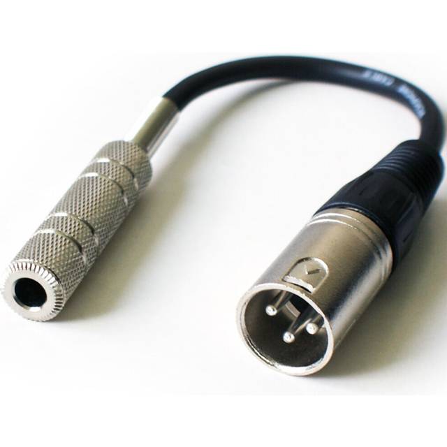 "6.35mm 1/4"" Stereo Female Jack to XLR 3 Pin Male Adapter Cable Lead PA Mic Amp"