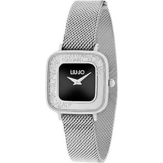 Womens Wristwatch Liu Jo Luxury Dancing Square Tlj2009 Steel Mesh Black