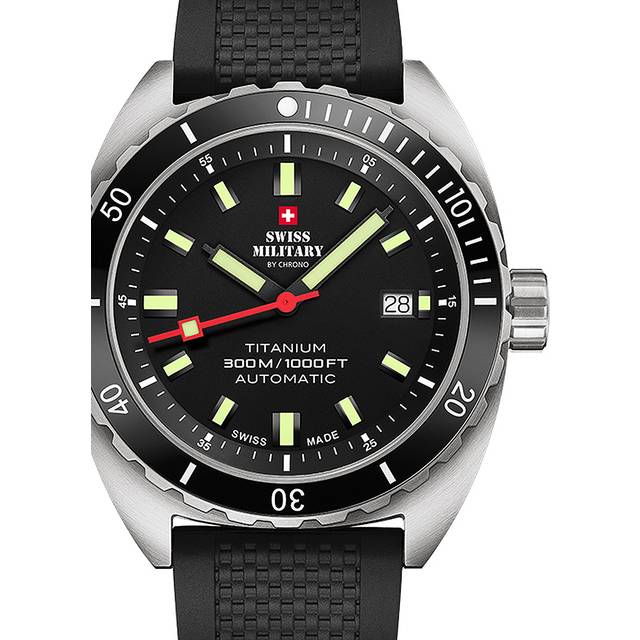Swiss Military SMA34100.06 Diver Titanium Automatik Herrenuhr 42mm 30ATM