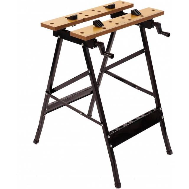 Oypla Folding Foldable Trestle Work Bench Workbench Portable 100kg