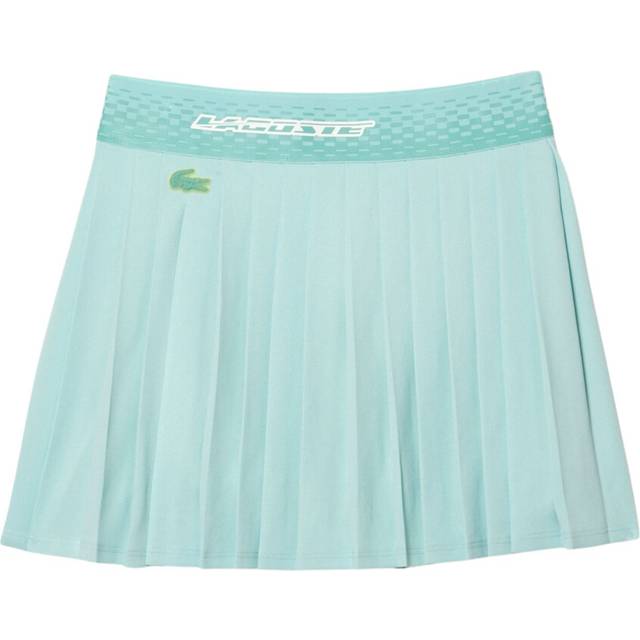 Lacoste Pleated Skirt Light Green/Yellow