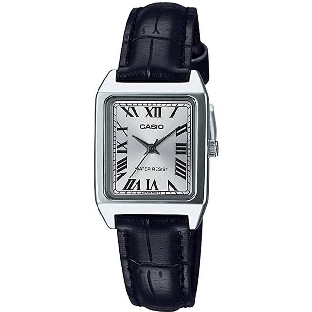 Casio Standard Analog Leather Strap Silver Dial Quartz LTP-V007L-7B1 Women&#39;s Watch