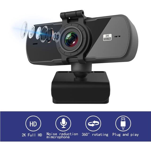 Webcam 2K Computer PC WebCamera with Microphone for Live Broadcast Video Calling Webcams(2k)