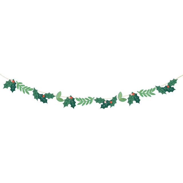 PartyDeco Mistelten Guirlande 1.5 Meter Med Guld Snor