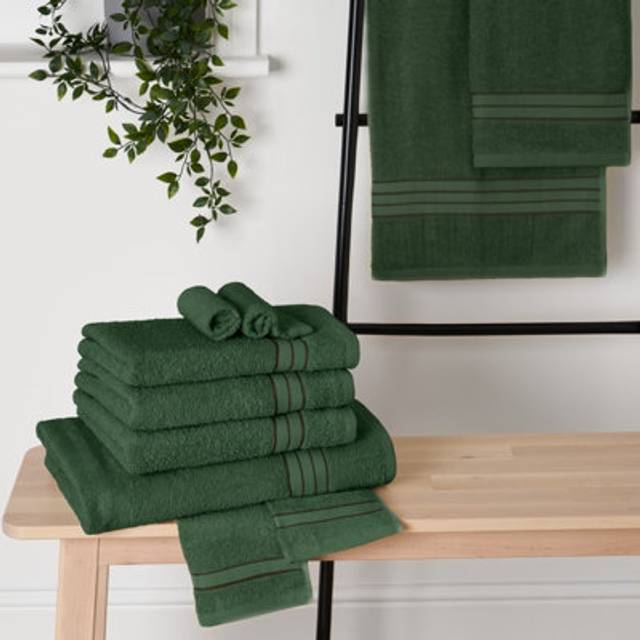 Brentfords 100% Cotton Face Cloth, Forest Green - 1PC