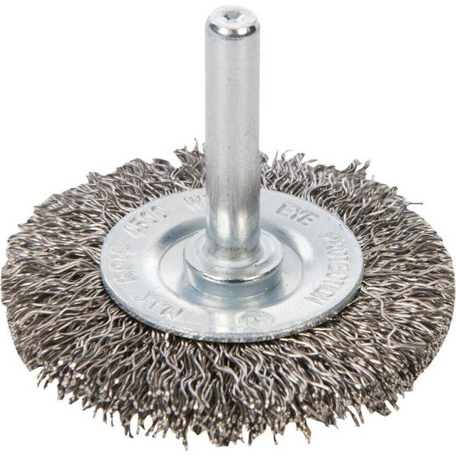 50mm Rotary Stainless Steel Wire Flat Brush 6mm Power Drill Shank Chuck Metal