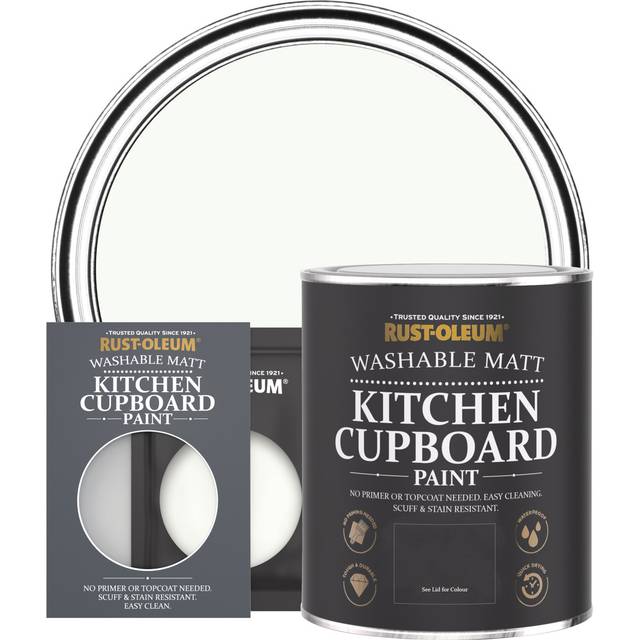 Rust-Oleum Kitchen Cupboard Paint In Still &Ndash; 750 Ml Tin - White