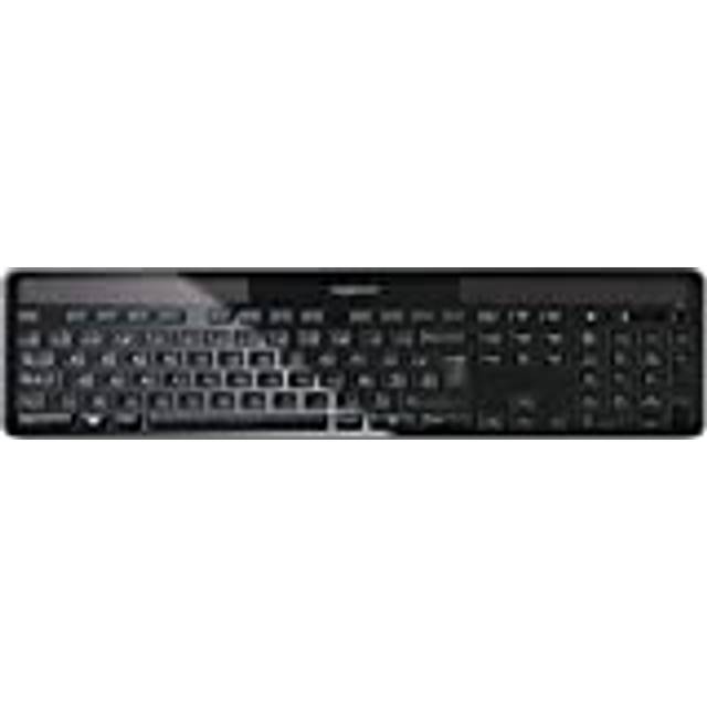 Logitech K750 trådlöst solenergitangentbord för Windows, Layout Franska AZERTY - Svart