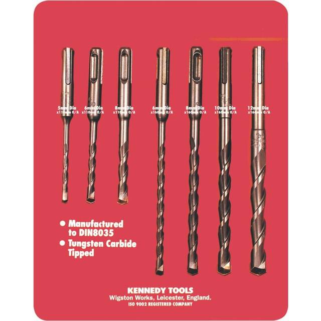 7PCE SDS-Plus Hammer Drill Bit Set - Kennedy