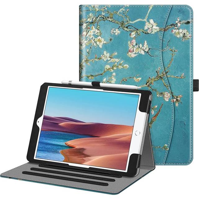 Case for iPad 9th / 8th / 7th Generation (2021/2020/2019) 10.2 Inch - [Corner Protection] Multi-Angle Viewing Stand Cover with Pocket & Pencil Holder,