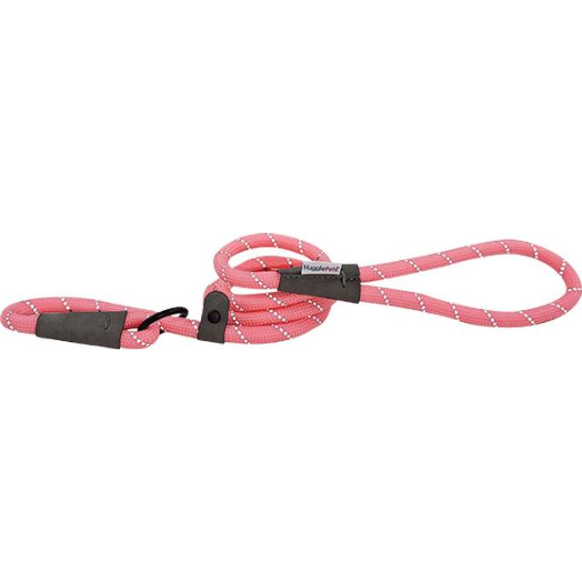 HugglePets Reflective Rope Dog Slip Lead 100 x 0.8cm Pink, Pink