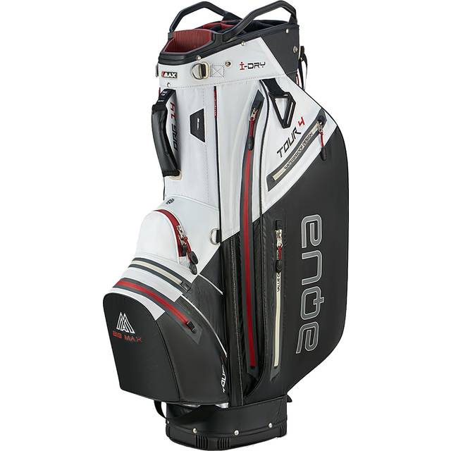 Big Max Aqua Tour 4 Waterproof Cart Bag - White/Black/Merlot