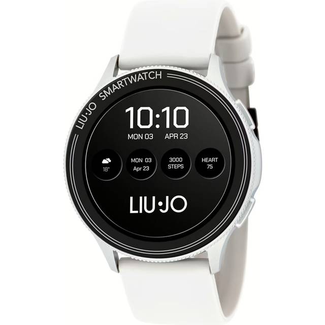 Mens Smartwatch Liu Jo Luxury Voice Swlj077 Silicone White Touchscreen
