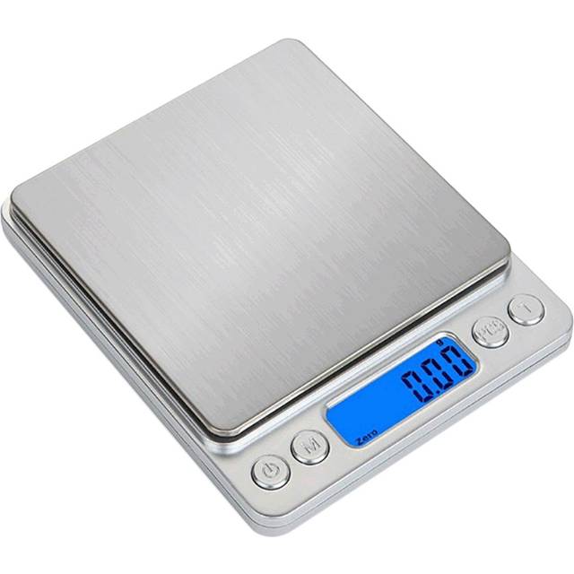 Accurate Electrical Kitchen Scale,Coffee Scale Food Weight Postal Scales Multifunction 1kg silver